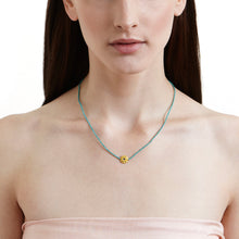 Turquoise Beaded Necklace - Afghanistan/India