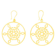 Gold Snowflake Earrings - Afghanistan